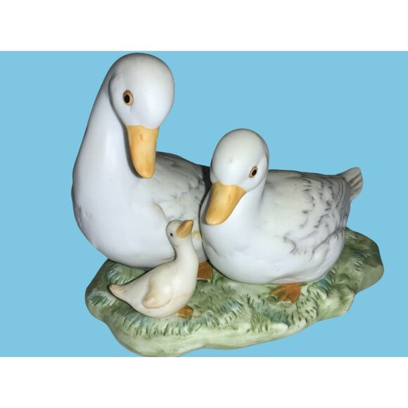 Homco Goose Duck Family Spring Summer Gosling Duckling Vintage 1425 - Picture 3 of 8